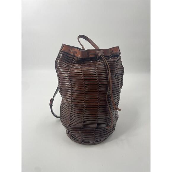 Ralph Lauren Collection Vintage Leather Bucket Bag 1997 Runway Women’s 90s Purse - Picture 6 of 15